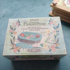 Spears Wooden Flower Press Arts & Crafts Vintage 1980’s