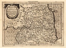 A4 Reprint of Old Maps Undated Reprinted Map North Cumbria Cumberland