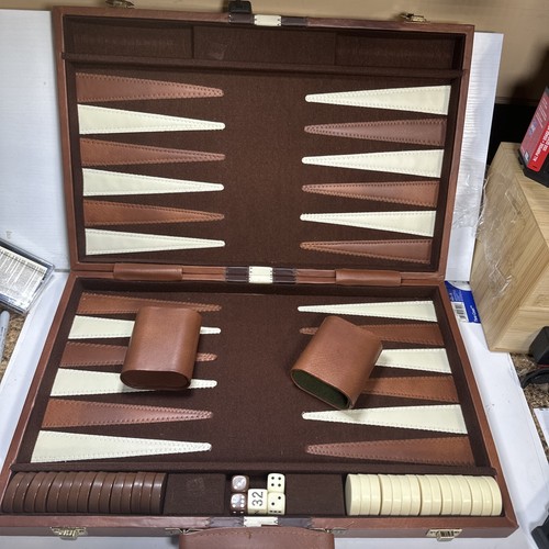 Vintage backgammon game - vintage,