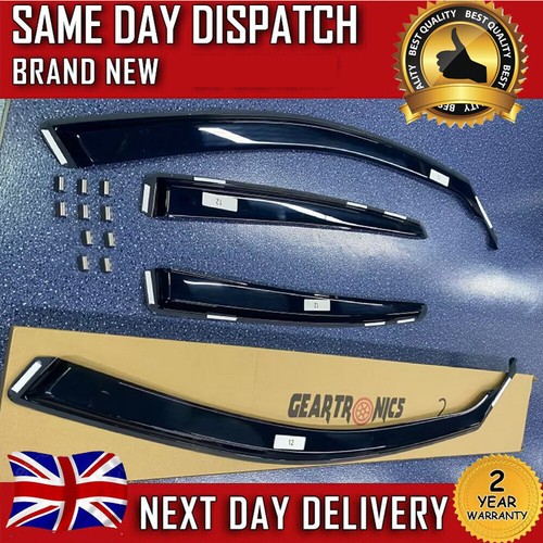 Wind deflectors with - clips, for