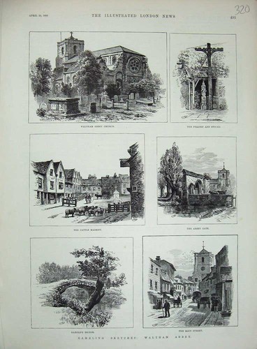 Original old antique print - original,