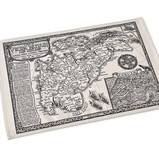 Viking Britain Map Tea Towel /