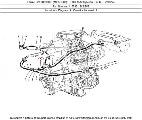 Ferrari part 116783 crankcase - ferrari,