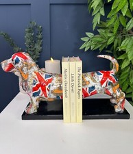 Sausage Dog British Bookends
