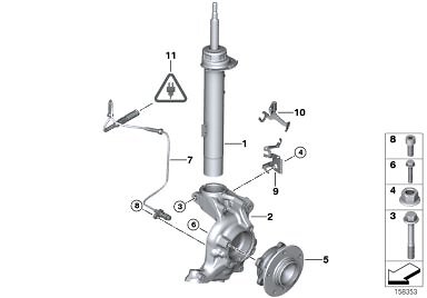 Bmw genuine front dsc - dsc, pulse