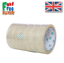 Clear Sellotape Tape Rolls Packaging Parcel Packing 1" 24mm x 66m