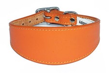 Plain Orange Leather Whippet