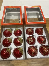 1982 Woolworth Glass Ornaments