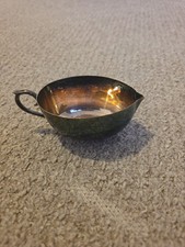 Tarnished silver-plated creamer or sugar bowl