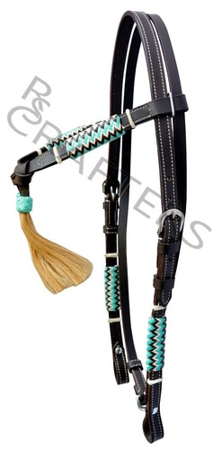 Western leather headstall - western,