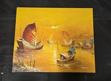 P. Wong Original Oil Painting