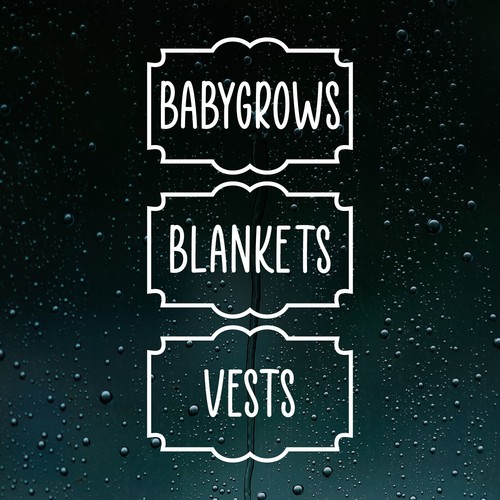 Baby newborn drawers - newborn, labels