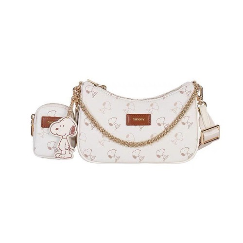 White snoopy handbag - white,