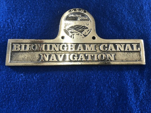 Canal boat solid brass bar - canal,