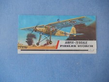 VINTAGE AIRFIX HO/OO, 1/72 HEADER CARD:- FIESLER STORCH