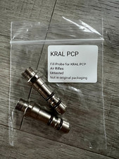 Kral Filling Probe x 2 Quick Fill Adapter Air Rifle Air Gun PCP, As pictured