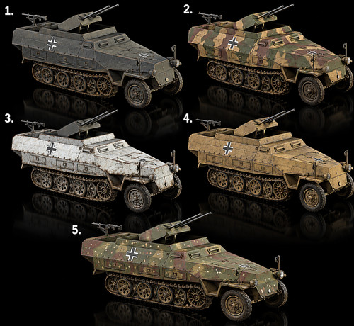 Ww2 german kfz 251 21 - 1/72, sd.kfz