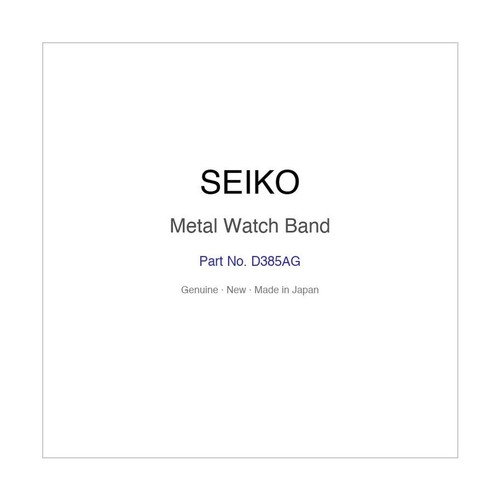 Seiko d385ag metal watch band - d385ag,