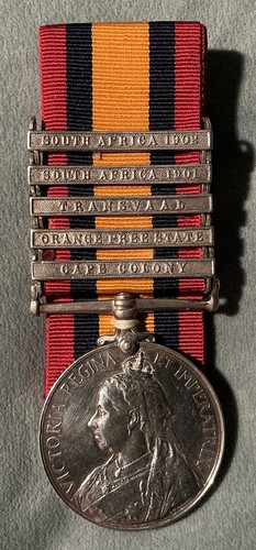 Qsa boer war medal clasps - qsa, 5