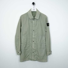 Stone Island Lino Resinato-TC Mac Jacket - Medium
