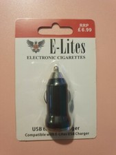 USB to CAR Charger (E-lites) compatible with E-lites USB charger