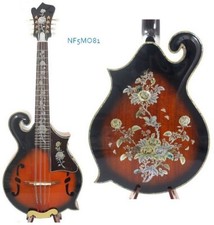 F5 style Solid Curly Maple wood and Spruce top Mandocello Rose NF5MO81