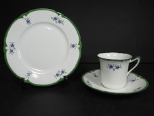Antique Wileman Foley "Shelley" Bone China Trio Set Tea Cup, Saucer & Side Plate