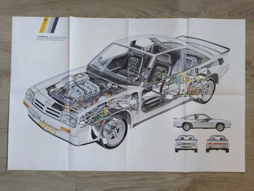 Opel manta 400 - opel, poster