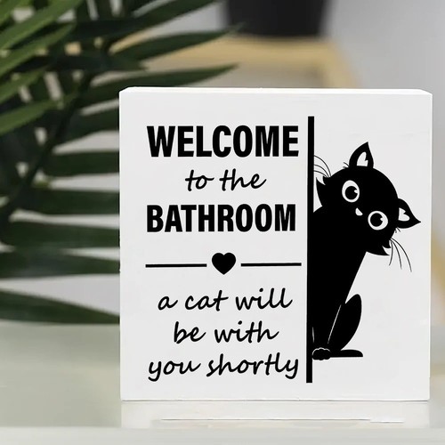 Funny black cat - black,