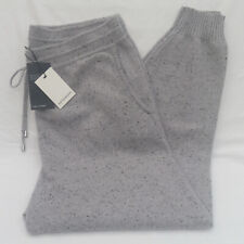 LADIES MARKS AND SPENCER AUTOGRAPH GREY MIX PURE CASHMERE LONG PANTS SIZE XL