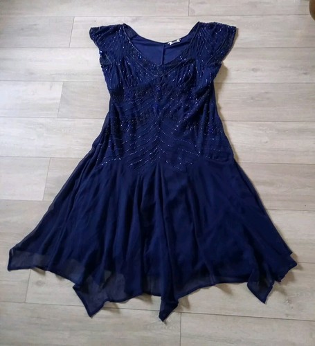 Joanna hope navy blue - navy, beaded