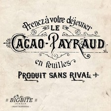 Water decal french vintage - decal:,
