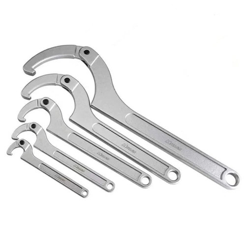 Sizes adjustable hook wrench - 4,