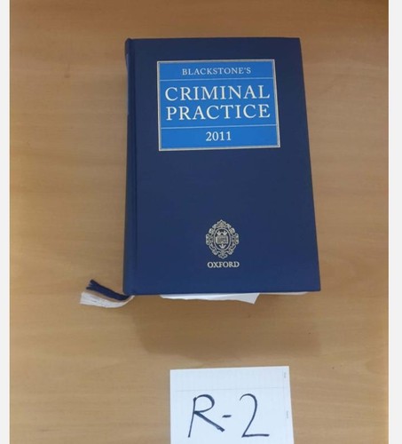 Blackstone criminal practice - criminal,