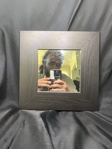 Black wood stained - stained, square