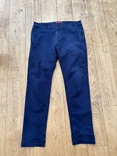 Rapha Navy W36 L33 Flexible Cotton Hi-vis Zip-fly Trousers