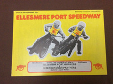 1979 ELLESMERE PORT v PETERBOROUGH PANTHERS 13th JULY ( GOOD CONDITION )