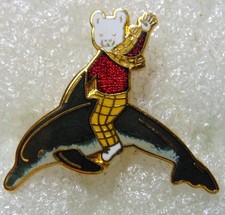 Vintage Rupert Bear Riding a