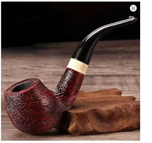 Wooden tobacco pipe handmade - tobacco,