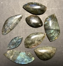 Labradorite - 8 Nice Pieces For A Gemstone Collector Weighs 66g