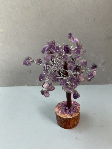 Amethyst crystal gemstone tree - amethyst,