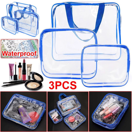 Clear travel toiletries - 3,