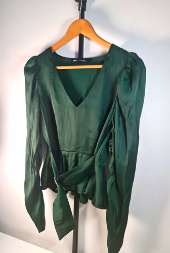 Zara emerald green long - zara,