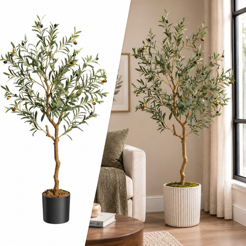 Large artificial olive tree - large,