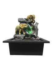 Tabletop Elephant LED Water Fountain – Indoor Decorative Feature with Pump