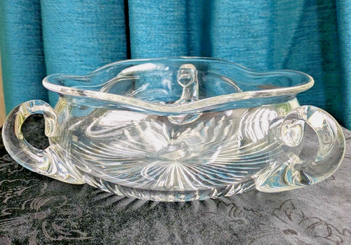 Vintage clear glass - glass, bowl