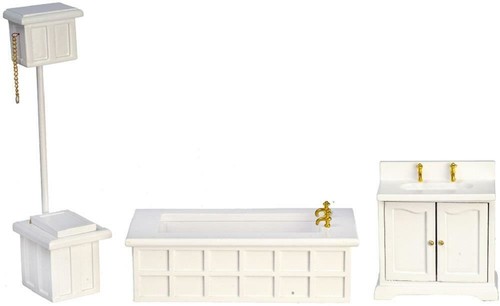 Dolls house victorian bathroom - dolls,