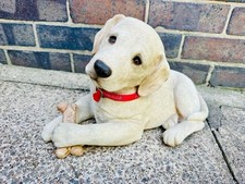 Sandicast Vintage 80’s Yellow Labrador Retriever Pup Dog Sculpture Sandra Brue 