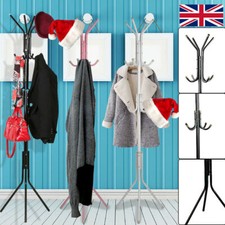 Coat Stand Hanger Tree Hat 14 Hooks Clothes Metal Holder Umbrella Jacket Stand
