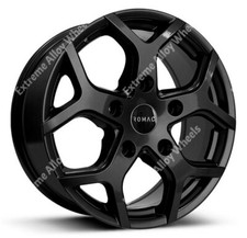 16" Black Viper Commercial Van Rated Alloy Wheels Fits Volkswagen LT 28 35 5x130